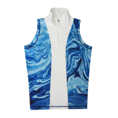 Blue Marble Vest Top | Equestrian Rider Apparel
